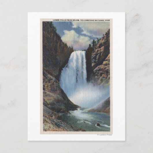 Yellowstone, WYLower-Herfsten van onder Uitzicht Briefkaart (Voorkant)