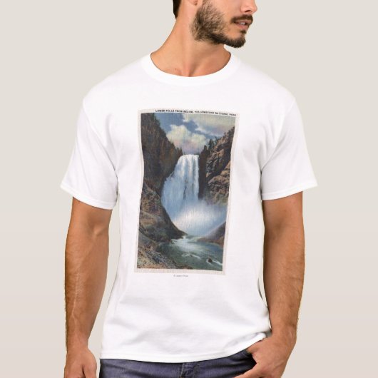 Yellowstone, WYLower-Herfsten van onder Uitzicht T-shirt (Voorkant)