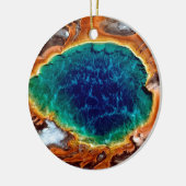 Yellowstone Wyoming Keramisch Ornament (Links)