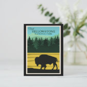Yellowstone, Wyoming Reisposter Briefkaart (Staand voorkant)