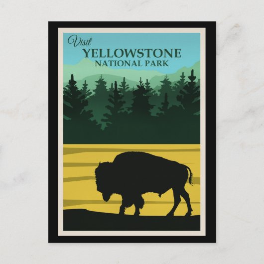 Yellowstone, Wyoming Reisposter Briefkaart (Voorkant)