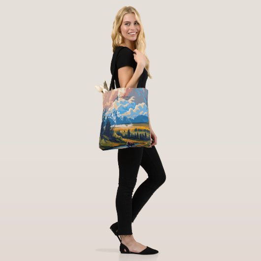 Yellowstone Wyoming USA  kunst Tote Bag (Op model)