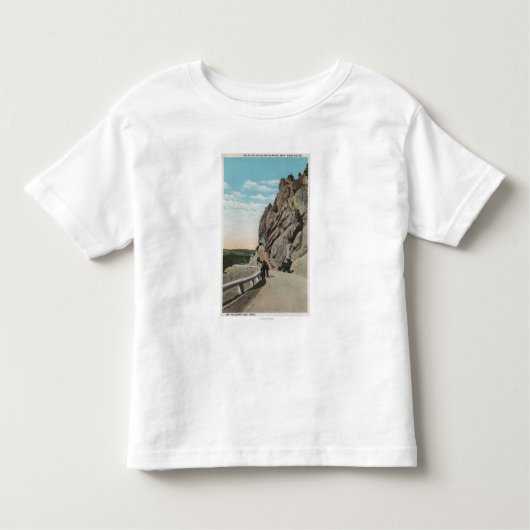 Yellowstone, WYVacationers, oude auto, nabij Kinder Shirts (Voorkant)