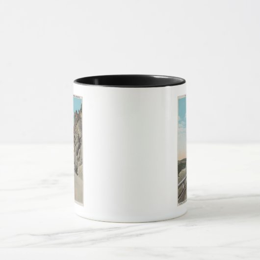 Yellowstone, WYVacationers, oude auto, nabij Mok (Midden)