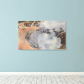 Yellowstone, WYView of Crater of Mud Volcano Canvas Afdruk (Insitu (Houten vloer))
