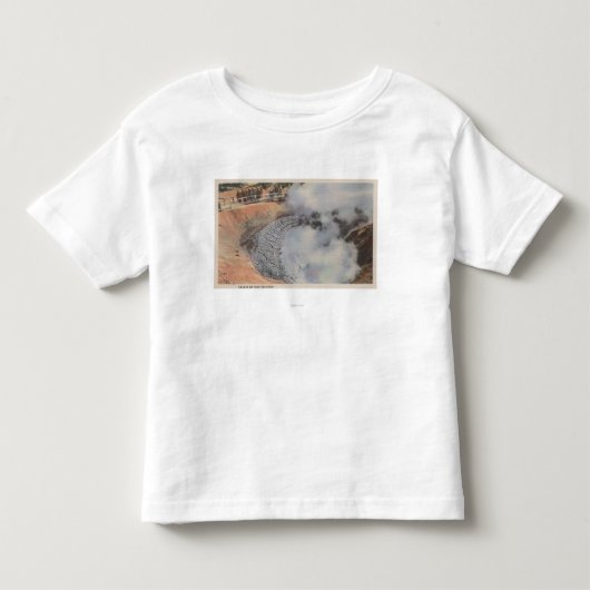 Yellowstone, WYView of Crater of Mud Volcano Kinder Shirts (Voorkant)