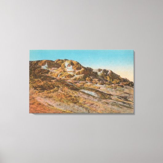 Yellowstone, WYView of Jupiter Terrace Canvas Afdruk (Voorkant)