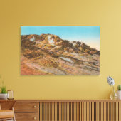 Yellowstone, WYView of Jupiter Terrace Canvas Afdruk (Insitu (Woonkamer))