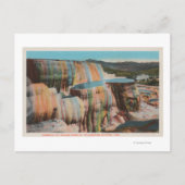 Yellowstone, WYView of Mammoth Hot Springs Briefkaart (Voorkant)
