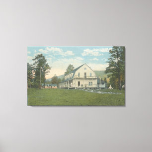 Yellowstone, WYView of Piney Inn Canvas Afdruk