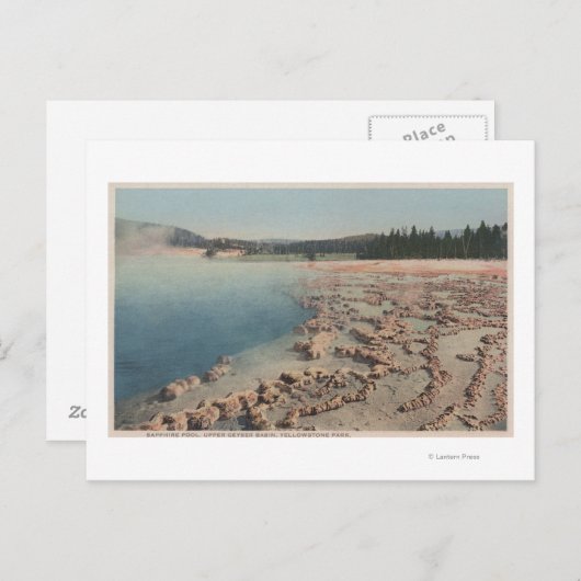 Yellowstone, WYView of Sapphire Pool Briefkaart (Voorkant / Achterkant)