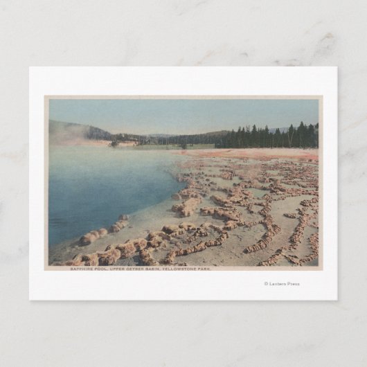Yellowstone, WYView of Sapphire Pool Briefkaart (Voorkant)