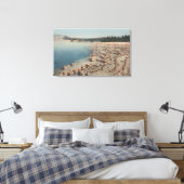 Yellowstone, WYView of Sapphire Pool Canvas Afdruk (Insitu (Slaapkamer))