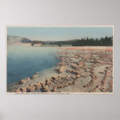 Yellowstone, WYView of Sapphire Pool Poster (Voorkant)