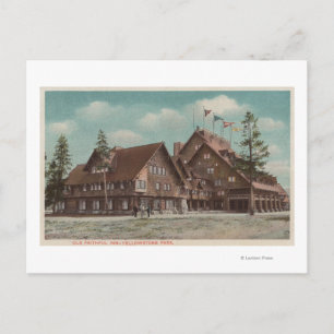 Yellowstone, WYView of Whole Old Faithful Inn Briefkaart