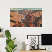 Yellowstone, WYView of Yellowstone Canyon Poster (Thuiskantoor)