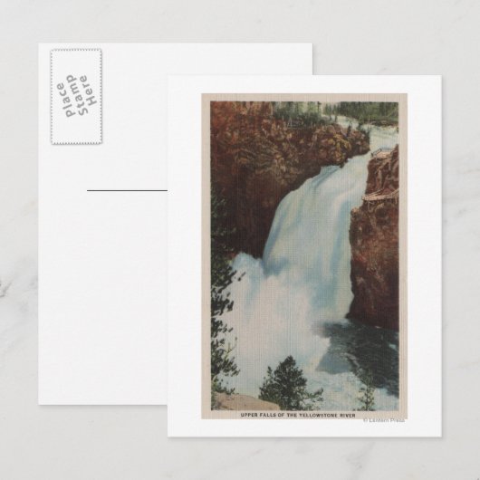 Yellowstone, WYView of Yellowstone River Herfsten Briefkaart (Voorkant / Achterkant)