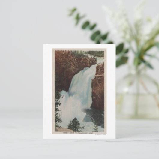 Yellowstone, WYView of Yellowstone River Herfsten Briefkaart (Staand voorkant)