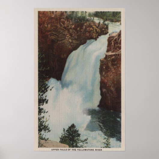 Yellowstone, WYView of Yellowstone River Herfsten Poster (Voorkant)