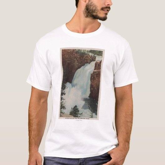 Yellowstone, WYView of Yellowstone River Herfsten T-shirt (Voorkant)