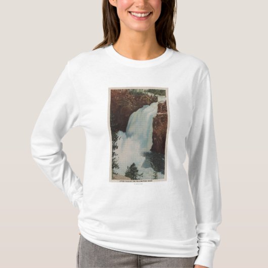 Yellowstone, WYView of Yellowstone River Herfsten T-shirt (Voorkant)