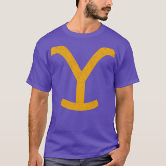 Yellowstone Y Versleten look T-shirt