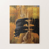 Yellowstone zwart Beer spel puzzel (Verticaal)