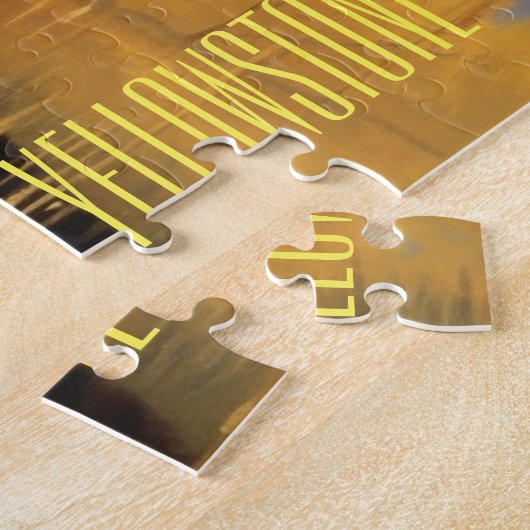 Yellowstone zwart Beer spel puzzel Legpuzzel (Zijkant)