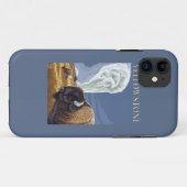 YellowstoneBison met ouderwets getrouw Case-Mate iPhone Case (Achterkant (horizontaal))