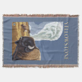 YellowstoneBison met ouderwets getrouw Deken (Voorkant)