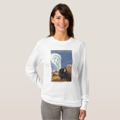 YellowstoneBison met ouderwets getrouw T-shirt (Voorkant volledig)