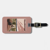 YellowstoneBison Scene Bagagelabel (Voorkant horizontaal)