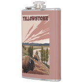 YellowstoneBison Scene Heupfles (Links)