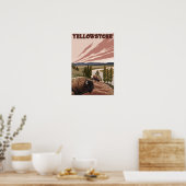 YellowstoneBison Scene Poster (Keuken)
