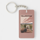 YellowstoneBison Scene Sleutelhanger (Voorkant)