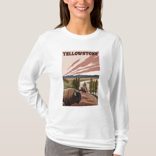 YellowstoneBison Scene T-shirt (Voorkant)