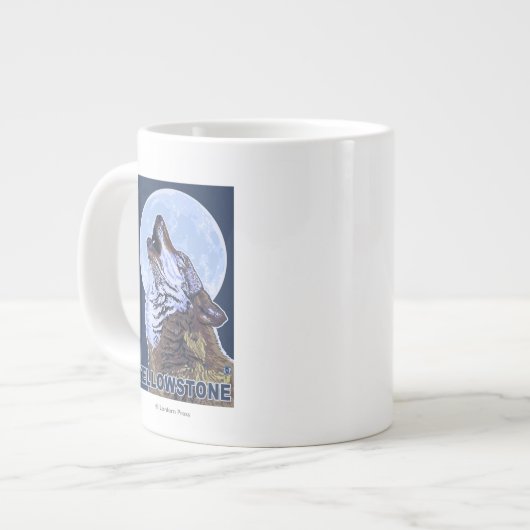 YellowstoneHowling Wolf Grote Koffiekop (Links)