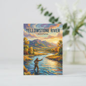 Yellowstonerivier VS Briefkaart (Staand voorkant)