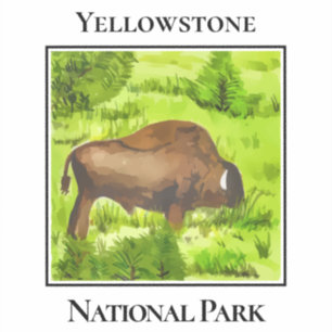 Yellowstone's Vriendelijke Reus Sticker