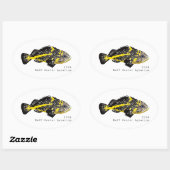 Yellowstripe Rockfish 2024 -Classic Ronde Stickers (Vel)