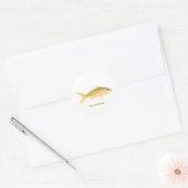 Yellowtail Snapper Logo Ronde Sticker (Envelop)
