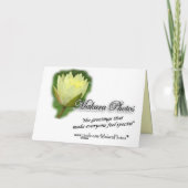 YellowWaterLily-customize Kaart (Achterkant)