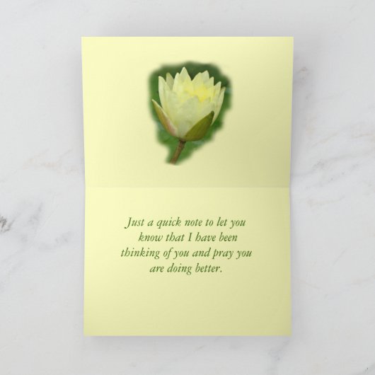 YellowWaterLily-customize Kaart (Binnen)