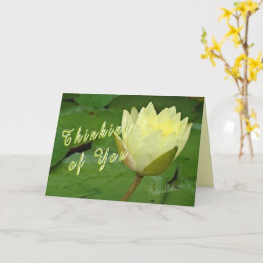 YellowWaterLily-customize Kaart (Gele Bloem)