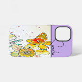 Yelow Daffodil Watercolor Daffodils Floral Flower iPhone Hoesje (Achterkant horizontaal)