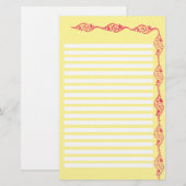 yelow stat briefpapier (Voorkant / Achterkant)