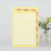 yelow stat briefpapier (Staand voorkant)