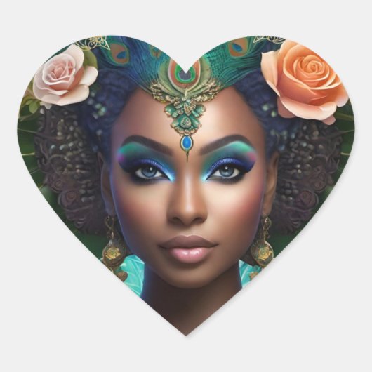 Yemaya Afrikaans Zee Godin Zeemeermin Sticker (Voorkant)