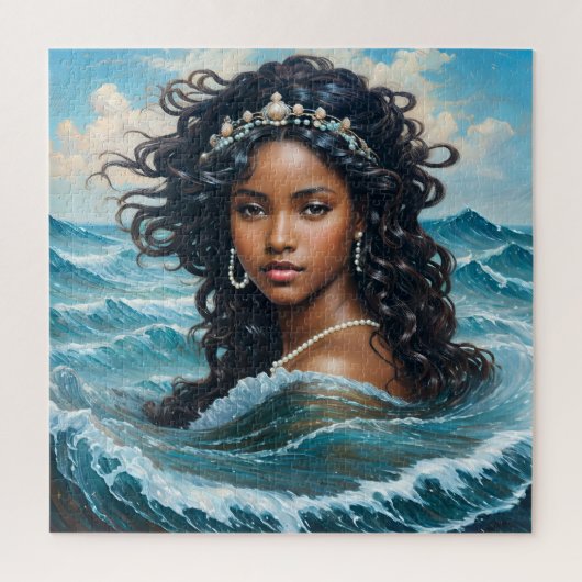 Yemaya Orisha Watergodin Oceancore Esthetisch Legpuzzel (Verticaal)