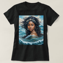 Yemaya Orisha Zwarte Vrouw Godin Kunst T-shirt